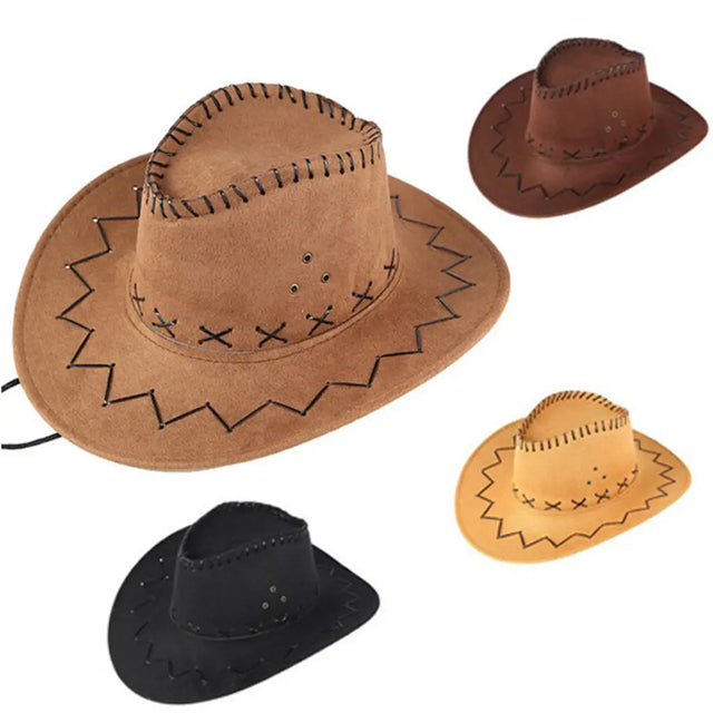 Party Hat Cowboy Synthetic W/Stitches 3Cols K006361