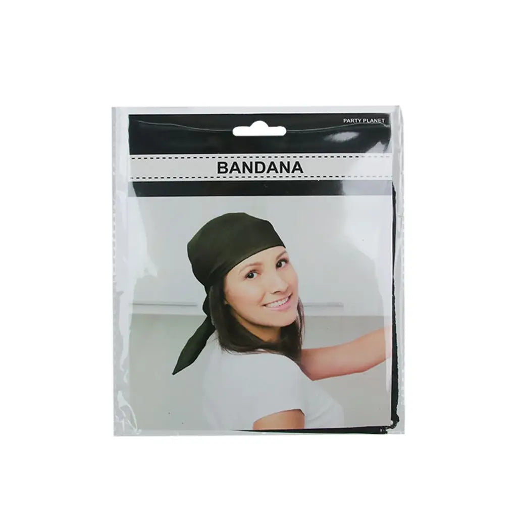 Party Planet Black Bandana 50x50cm A111802