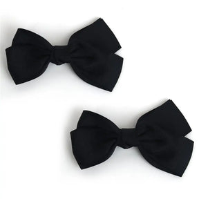 Party Planet Black Bow Hair Clip 2PK PP11896