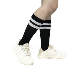 Party Planet Black Cheerleader Knee High Socks PP26138