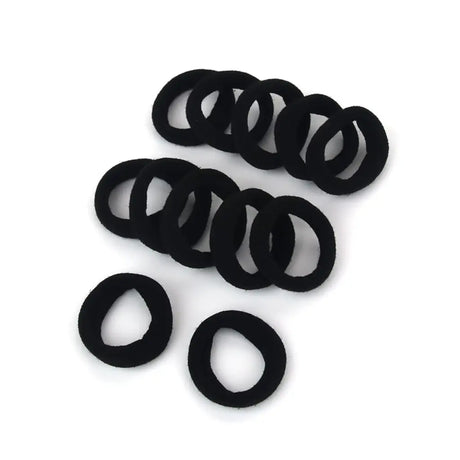 Party Planet Black Elastic Hair Ties 12PK PP11872