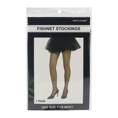 Party Planet Black Fishnet Stockings Tights A211748