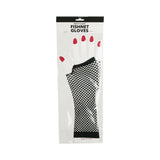 Party Planet Black Long Fingerless Fishnet Gloves A136744