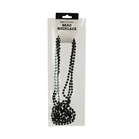 Party Planet Black Party Necklace 80cm 3PK A100165