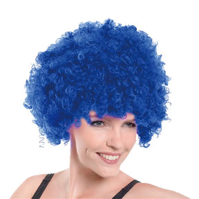 Party Planet Blue Afro Wig A97342