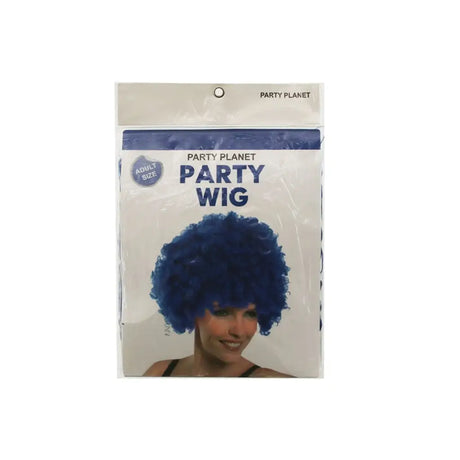 Party Planet Blue Afro Wig A97342