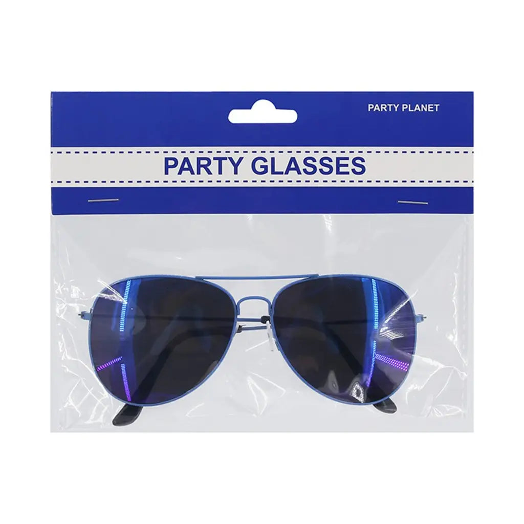 Party Planet Blue Aviator Glasses A188422