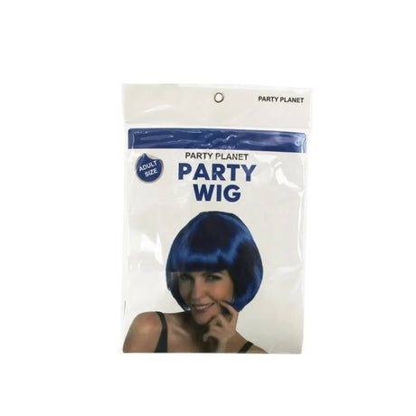 Party Planet Blue Bob Wig A97359