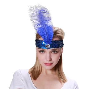 Party Planet Blue Flapper Headband A97298-F