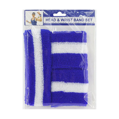 Party Planet Blue Headband & Wristband Set 3Pcs A112014