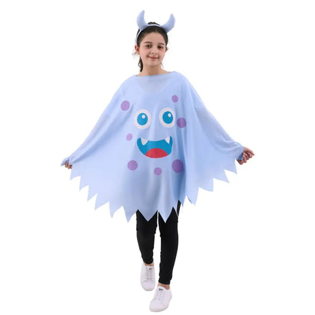 Party Planet Blue Monster Poncho 70cm PP49974
