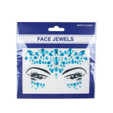 Party Planet Blue Stick On Face Jewellery PP11582