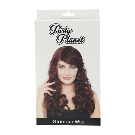 Party Planet Brown Glamour Wig PP58316