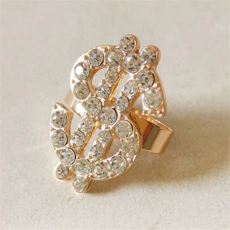 Party Planet Dollar Sign Single Bling Ring A73230