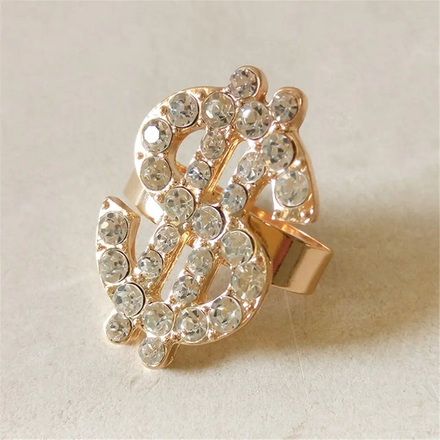 Party Planet Dollar Sign Single Bling Ring A73230