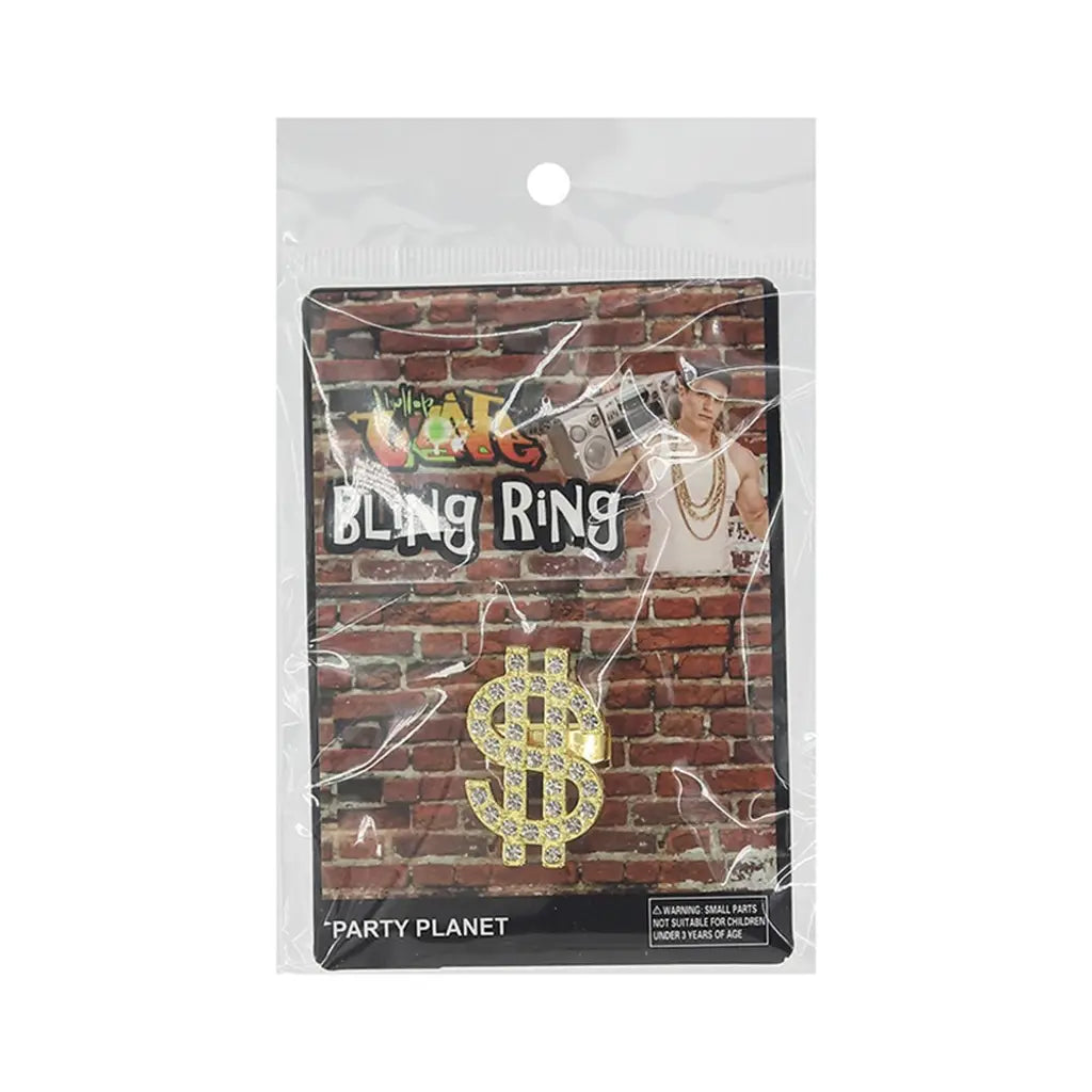 Party Planet Dollar Sign Single Bling Ring A73230