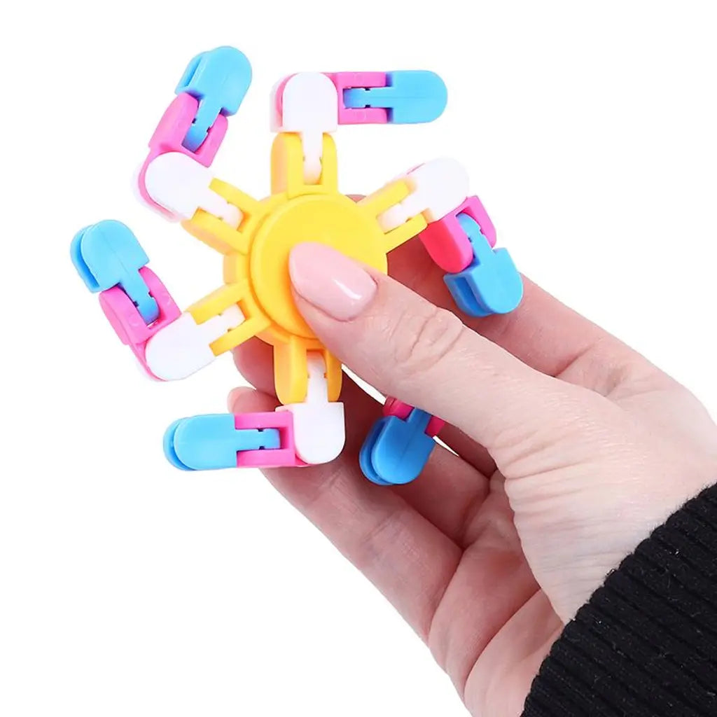 Party Planet Fidget Chain Link Spinner Assorted Colours 321810