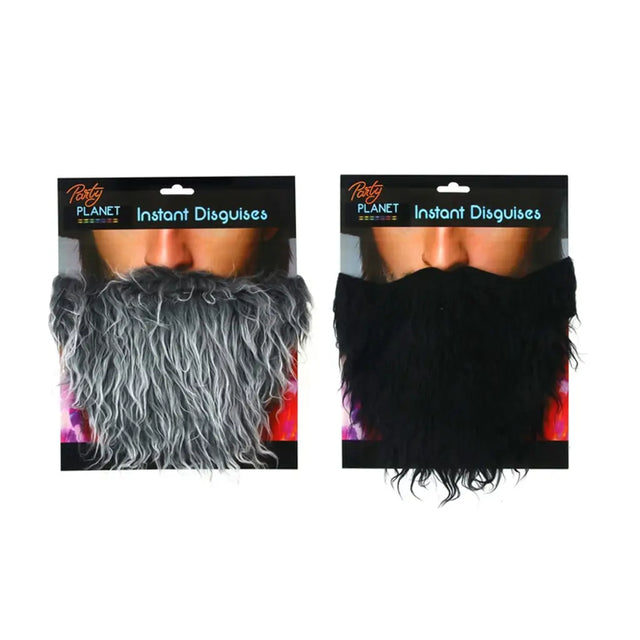 Party Planet Full Beard Siliver Or Black PP51694