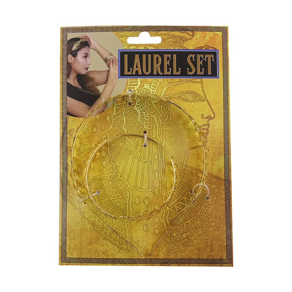 Party Planet Goddess Leaf Crown And Bracelet Set PP43968
