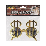 Party Planet Gold Dollar Sign Party Glasses A161067