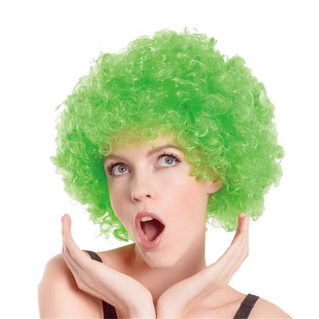Party Planet Green Afro Wig A97069