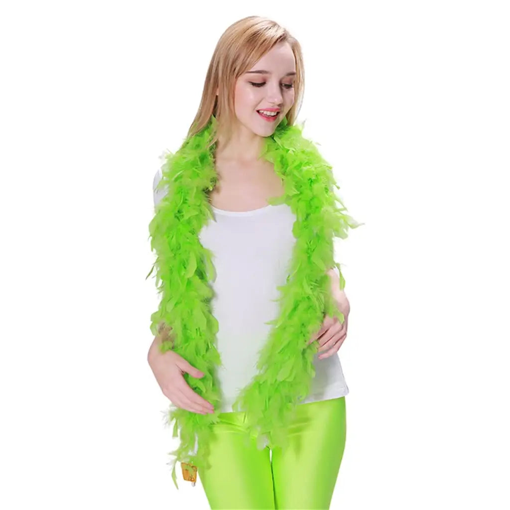 Party Planet Green Feather Boa 1.5m A104286-F