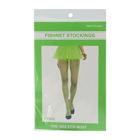 Party Planet Green Fishnet Stocking Tights A211700
