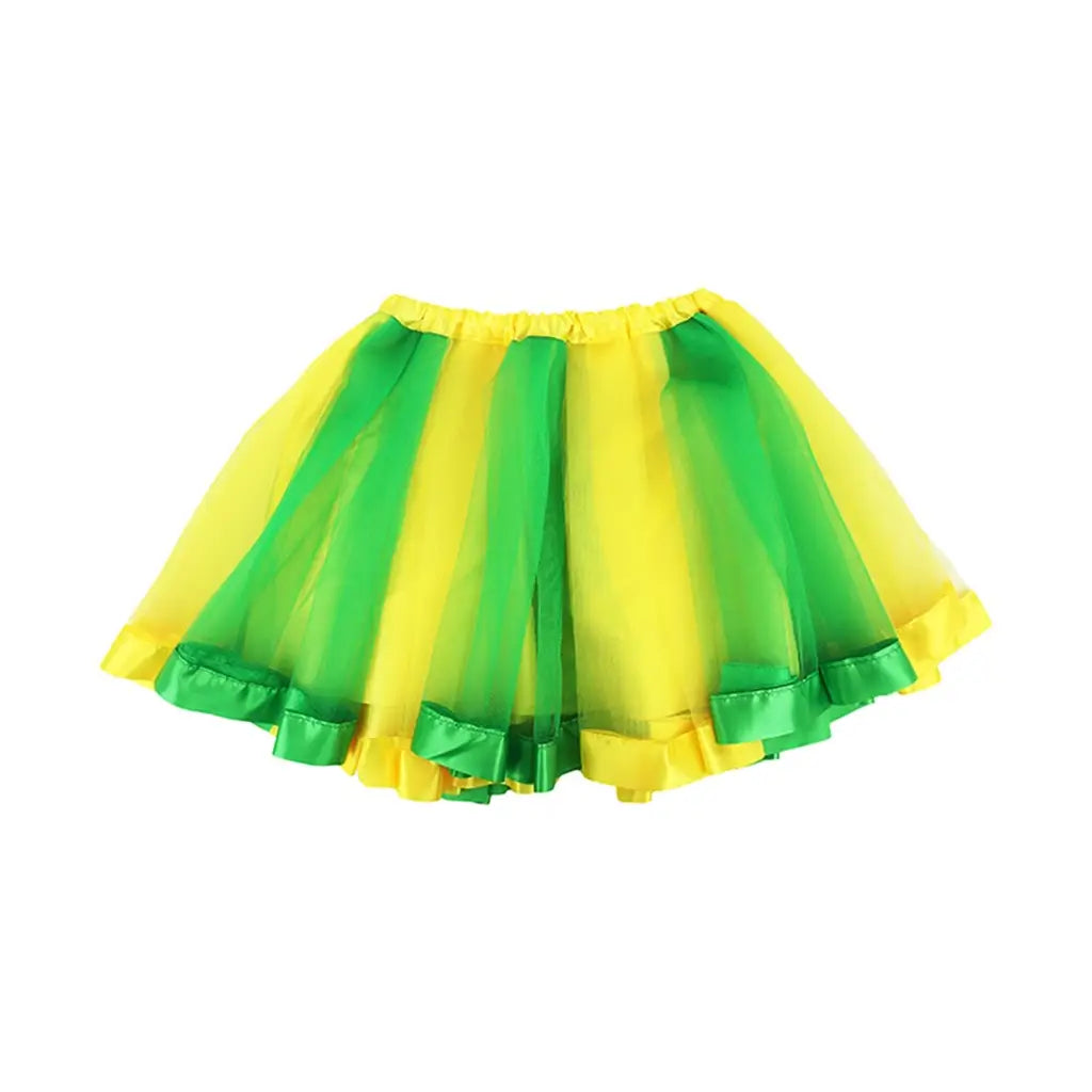 Party Planet Green & Gold Polyester 3 Layer Tutu AD97596