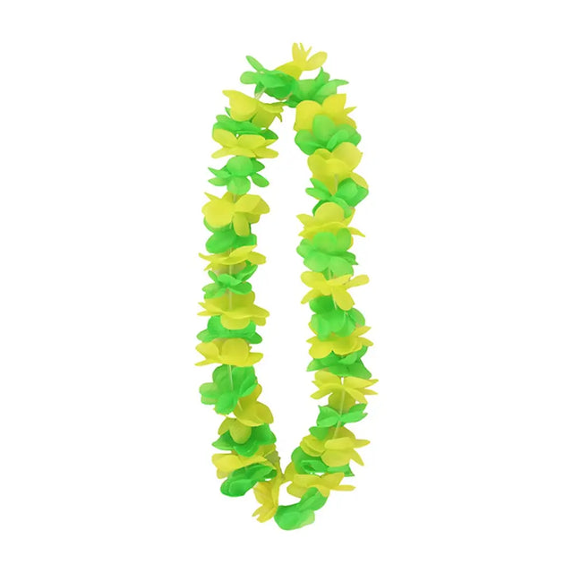 Party Planet Green & Gold Polyester Lei AD97565