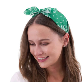 Party Planet Green Retro Printed Headband PP51403