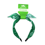 Party Planet Green Retro Printed Headband PP51403