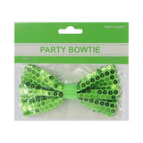 Party Planet Green Sequin Bow Tie A97038