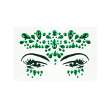 Party Planet Green Stick On Face Jewellery PP11575