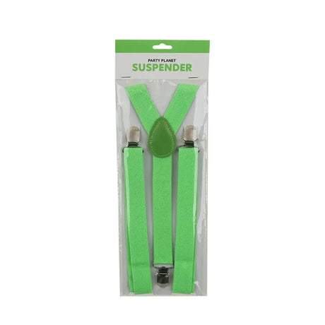 Party Planet Green Suspenders A96994