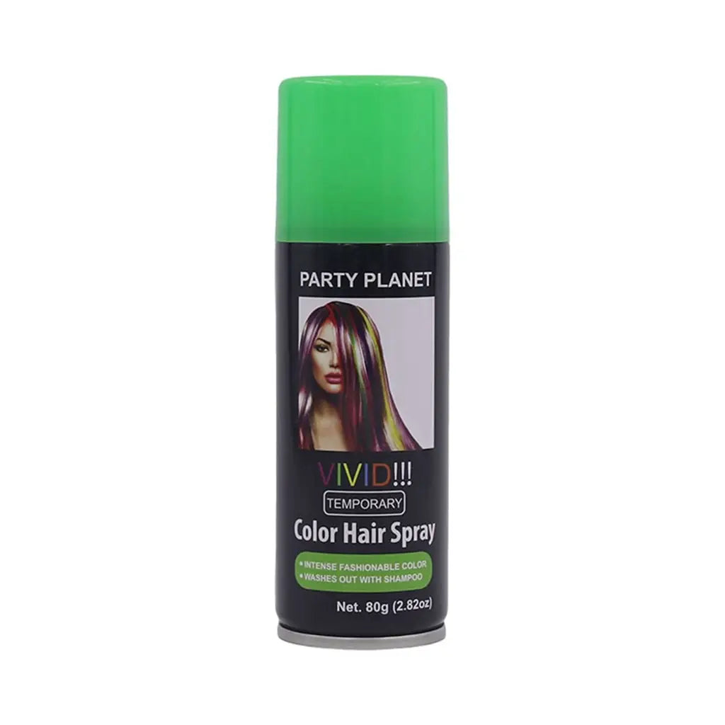 Party Planet Green Temporary Hair Spray 80g PP19710