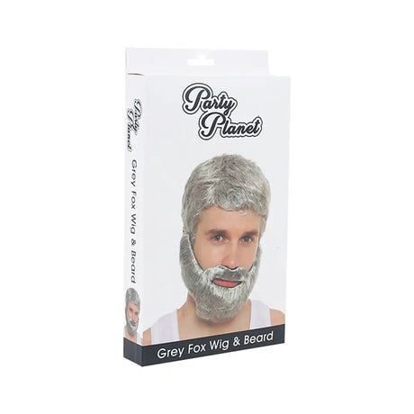 Party Planet Grey Fox Wig & Beard PP27982