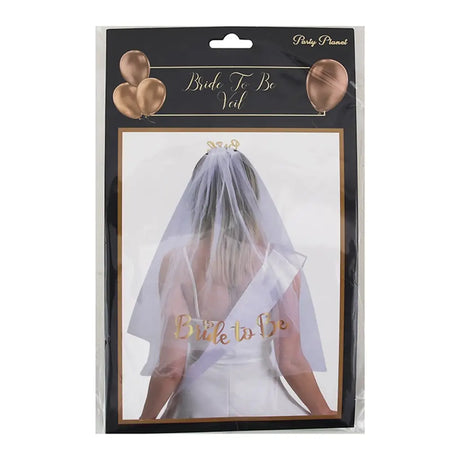 Party Planet Hens Party Bride To Be Tulle Veil PP18683