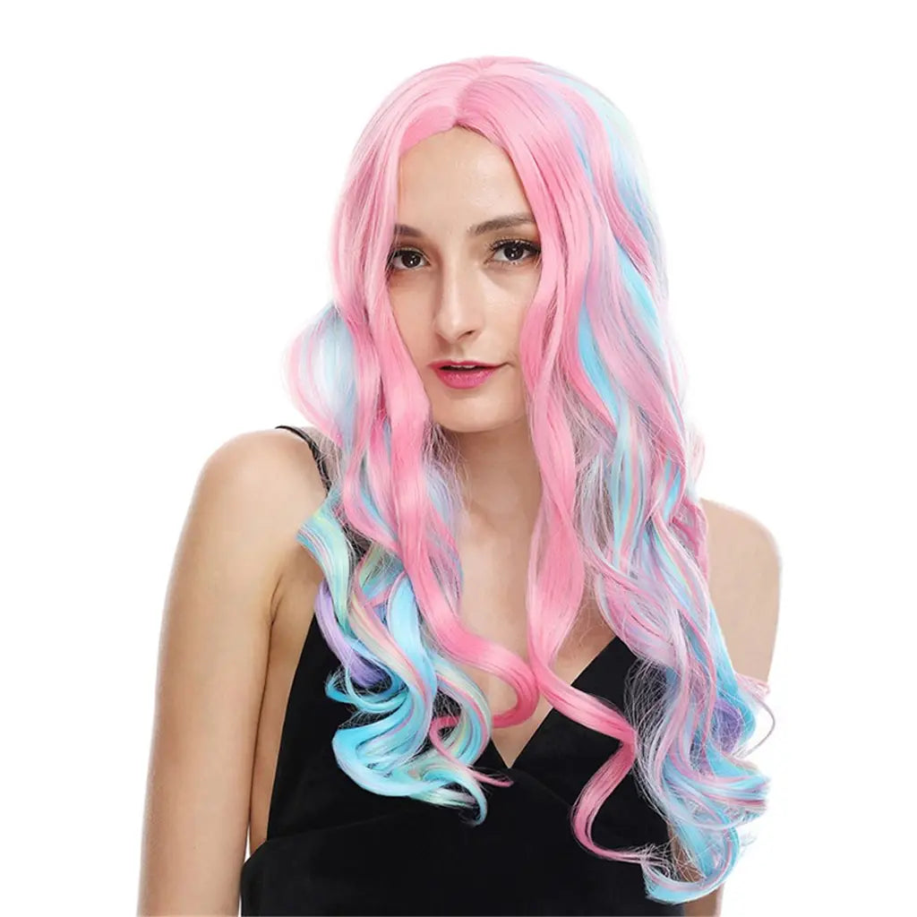 Party Planet Long Rainbow Wig A229460