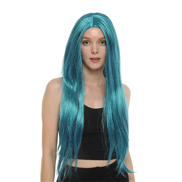 Party Planet Long Turquoise Wig PP27975