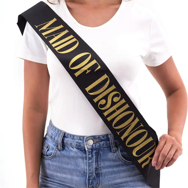 Party Planet Maid of Dishonour Sash PP51892