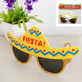 Party Planet Mexican Fiesta Party Glasses With Black Lens A158715