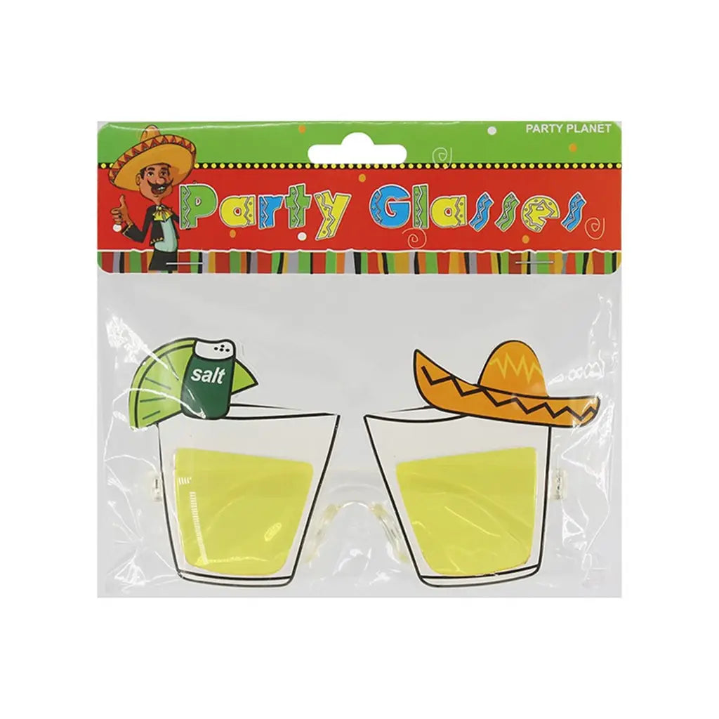 Party Planet Mexican Fiesta Party Glasses With Yellow Lens A156797