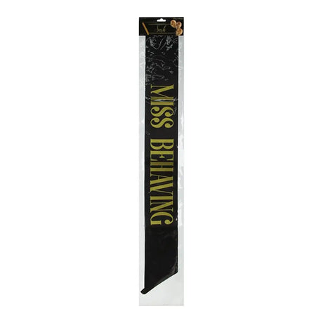 Party Planet Miss Behaving Sash PP51908