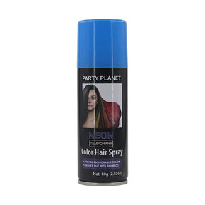 Party Planet Neon Blue Temporary Hair Spray 80g PP47645