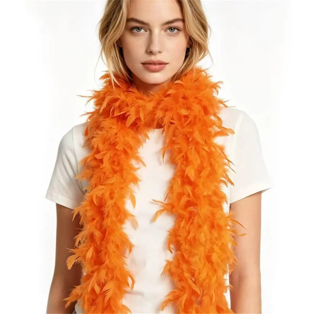 Party Planet Orange Feather Boa 1.5m PP11438F