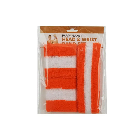 Party Planet Orange Headband & Wristband 2Pk PP37216