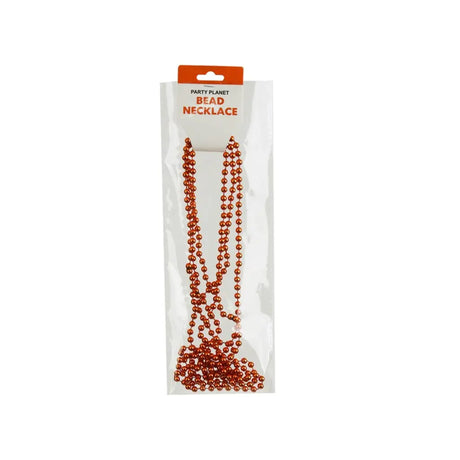 Party Planet Orange Party Necklace 80cm 3Pk PP37421