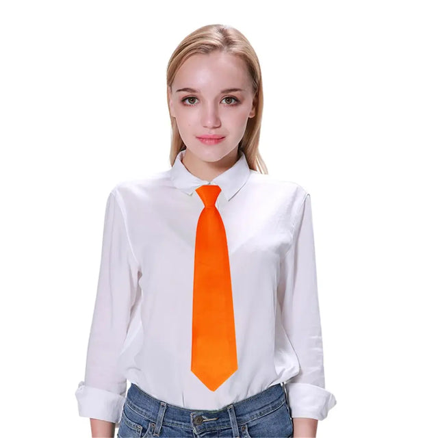 Party Planet Orange Party Tie PP37209