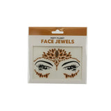 Party Planet Orange Stick On Face Jewellery PP37438