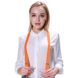 Party Planet Orange Suspenders PP37285